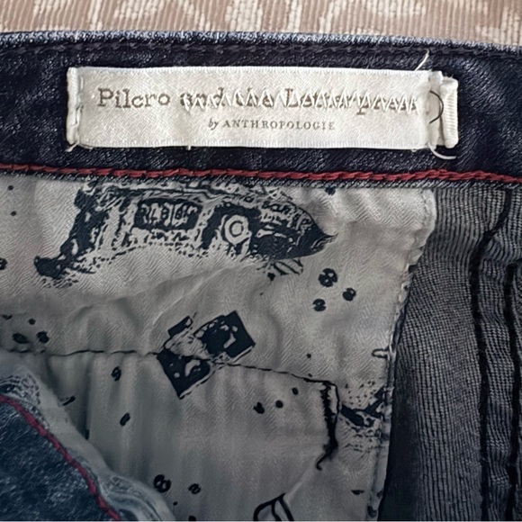 ✨Pilcro And The Letterpress✨ Anthropologie High Rise Denim Leggings Jeans Sz 28 - Picture 10 of 16